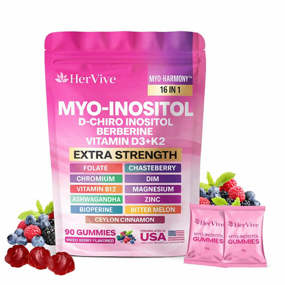 Myo-Inositol Gummies - Women's Hormones & Cycle Support Dietary Supplement